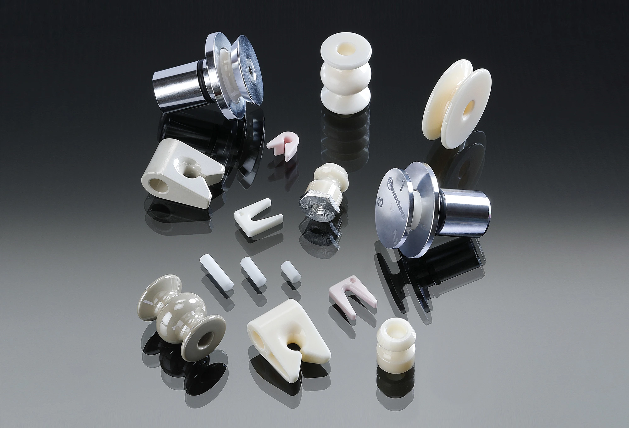 Rauschert's thread guides for textile technology