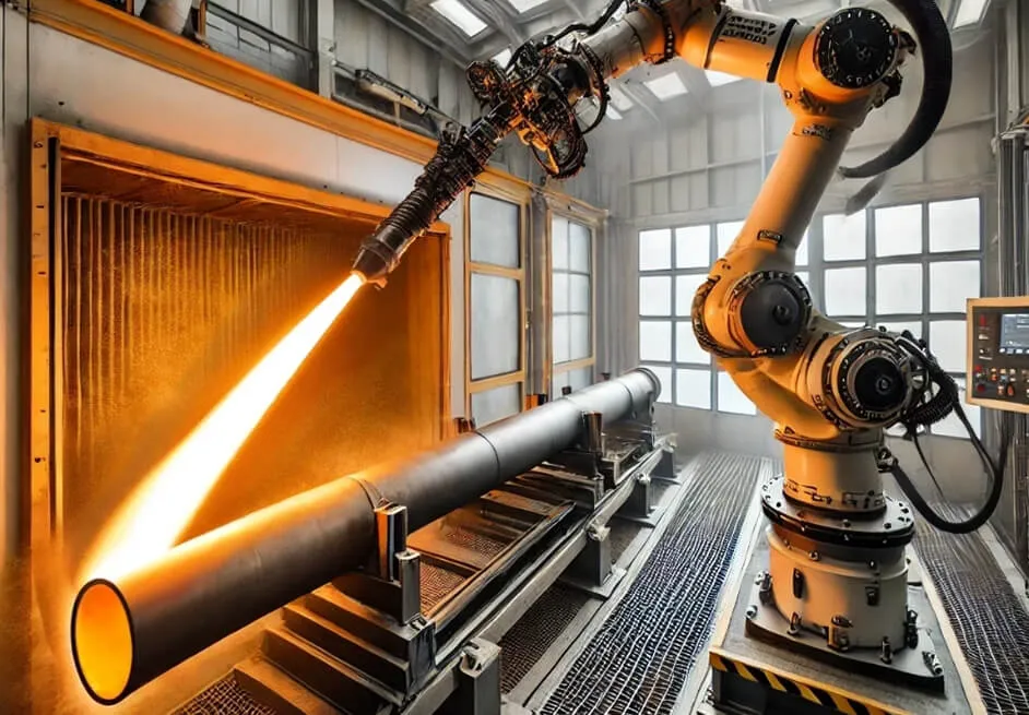 HVOF-Flammspritzen – dichte, harte und glatte Beschichtungen bis 250 µm durch Hochgeschwindigkeitsverfahren